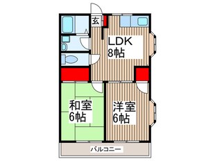 リバ－サイド堀井Ａの物件間取画像